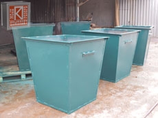 Металлический контейнер для мусора 0,75 куб.м