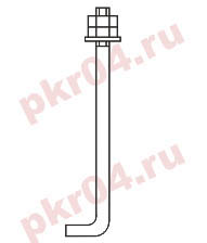 Болт фундаментный тип 1 исполнение 1 ГОСТ 24379.1-80 производство - www.pkr-zavod.ru