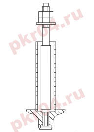 Болт фундаментный тип 4 исполнение 2 ГОСТ 24379.1-80 производство - www.pkr-zavod.ru