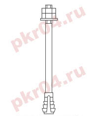Болт фундаментный тип 6 исполнение 1 ГОСТ 24379.1-80 производство - www.pkr-zavod.ru