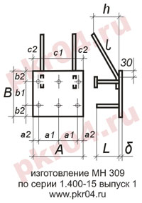 изготовление МН 309 по серии 1.400-15 выпуск 0