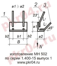 изготовление МН 502 по серии 1.400-15 выпуск 0
