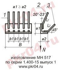 изготовление МН 517 по серии 1.400-15 выпуск 0