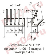 изготовление МН 522 по серии 1.400-15 выпуск 0
