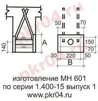изготовление МН 601 по серии 1.400-15 выпуск 0