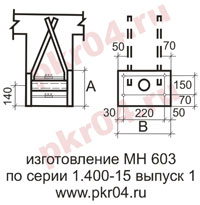 изготовление МН 603 по серии 1.400-15 выпуск 0