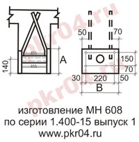 изготовление МН 608 по серии 1.400-15 выпуск 0