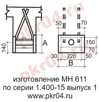 изготовление МН 611 по серии 1.400-15 выпуск 0